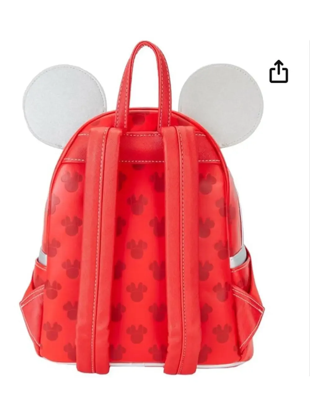 Loungefly Disney Minnie Mouse Red and Silver Mini Backpack